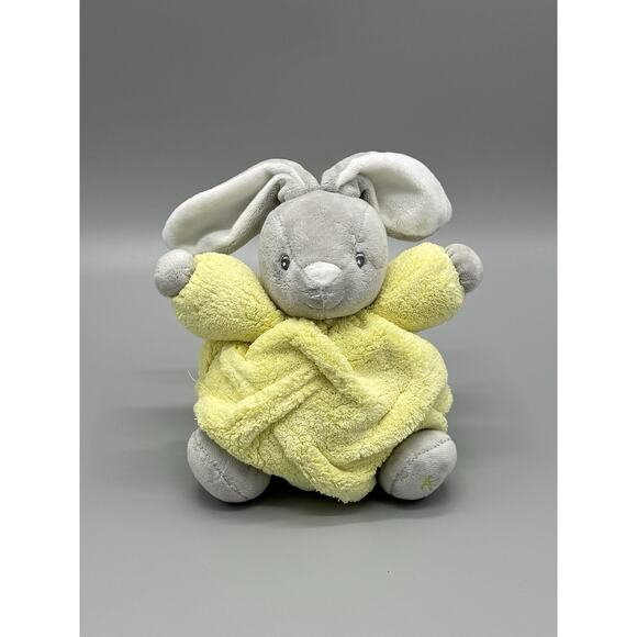 KALOO Bunny Rabbit Plush 8” Stuffed Animal Gray & Yellow Toy 2015 - Picture 1 of 11